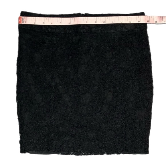 *5 for $25!* VTG Office Siren Corpcore Y2K Express boho black lace skirt 0 - Picture 5 of 9